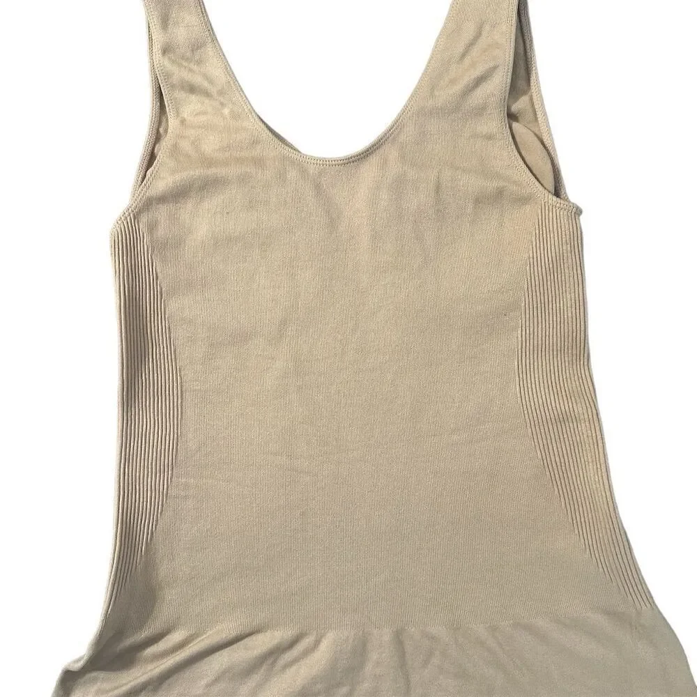 Jonathan Martin Seamless Shapewear Body Smoother Cami Top Beige No Wire